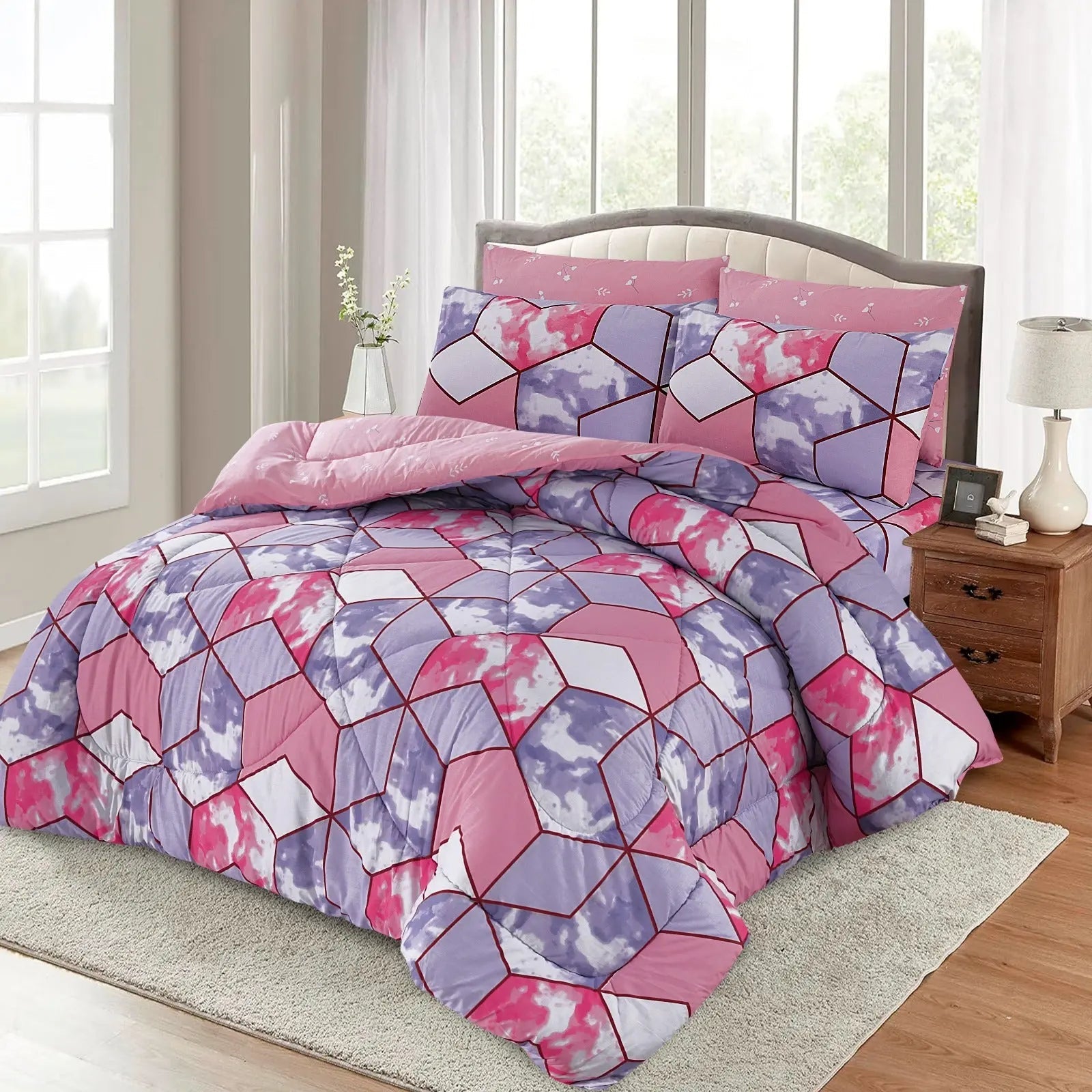 Pink Illusions 6-Pcs Cotton Punch